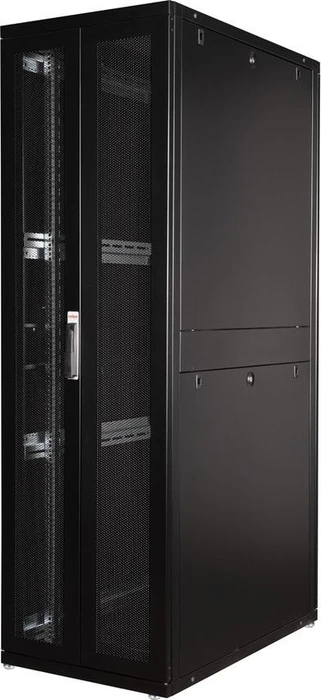 Roline / Secomp Pro Serie 19" Serverschrank 42HE, montiert, Gitternetztür, IP20, RAL 9005, 1000mm tief