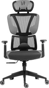 L33T-Gaming FuzionX Ergo Mesh Fabric Gamingstuhl, grau