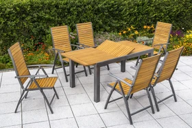 Merxx Santorin Gartenmöbel-Set, 7-tlg.