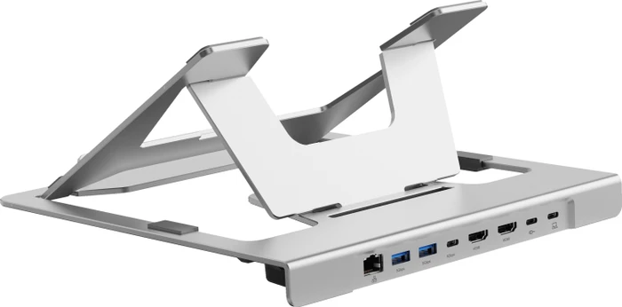 Conceptronic DONN35S Laptop-Ständer mit 7-in-1 Dockingstation, USB-C 3.0 [Buchse]