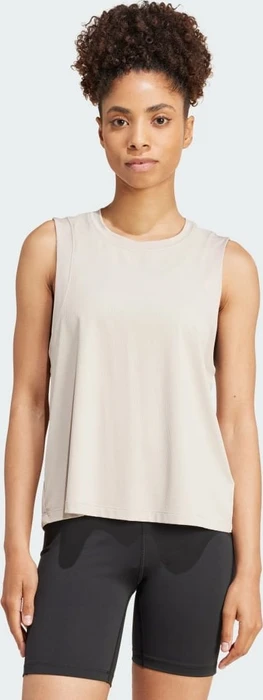 adidas Studio Funktionsshirt ärmellos wonder beige/grey two (Damen)