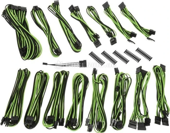 BitFenix Alchemy 2.0 EVG-Series Kabel Kit für Netzteile, schwarz/grün