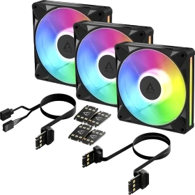 ARCTIC BioniX P14 A-RGB, schwarz, 140mm, 3er-Pack