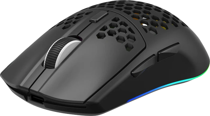White Shark Cador Honeycomb Wireless Gaming Mouse, schwarz, USB/Bluetooth