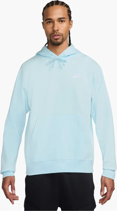 Nike Sportswear Club Fleece Hoodie glacier blue/white (Herren)
