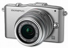 Olympus PEN E-PM1 silber mit Objektiv M.Zuiko digital ED 12-50mm 3.5-6.3 EZ