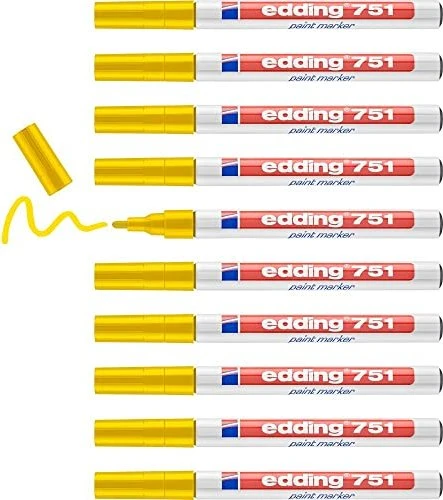 edding 751 Lackmarker gelb, 10er-Pack