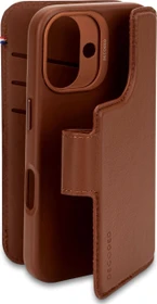 Decoded Leather Detachable Wallet Case für Apple iPhone 16 Plus Tan Brown