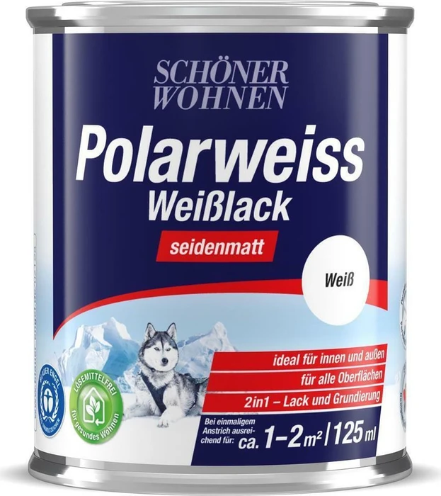 Schöner Wohnen DurAcryl Professional Weißlack seidenmatt weiß, 125ml