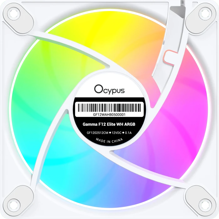 Ocypus Gamma F12 Elite WH ARGB Reverse Blade, weiß, 120mm, 3er-Pack