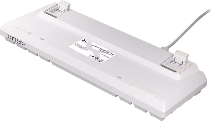 Krux Qara 60%, White, LEDs RGB, Outemu Red, USB, US