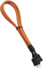 CableMod ModFlex internes 9-Pin USB 2.0 Kabel, orange, ummantelt, 0.3m
