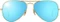 Ray-Ban RB3025 Aviator Flash Lenses 58mm gold/polarized blue flash Vorschaubild