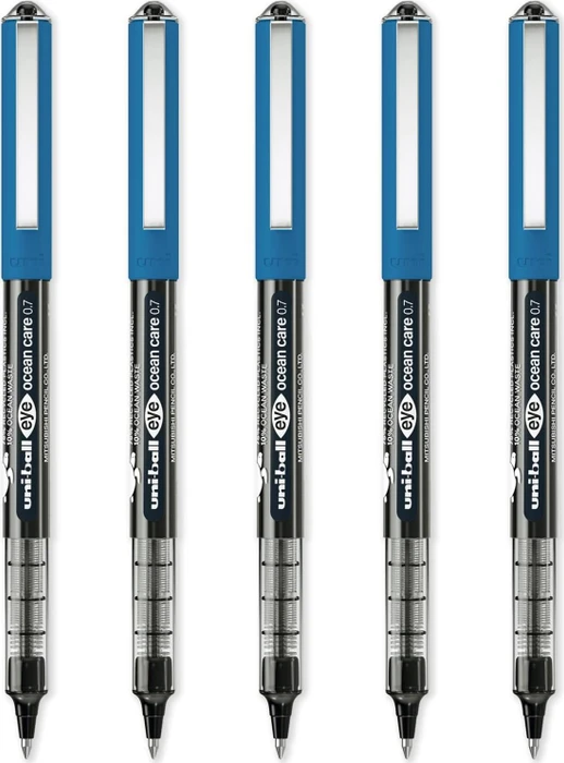 Uni-Ball Eye Ocean Care 0.7 Tintenroller (Mine) schwarz, 5er-Pack