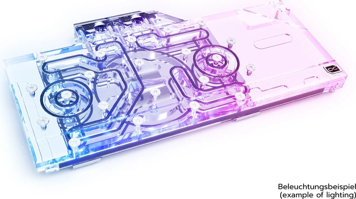 Alphacool Eisblock Aurora Acryl GPX-A AMD Radeon RX 6800/6800XT/6900XT Reference mit Backplate