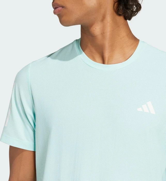 adidas Own The Run Laufshirt kurzarm semi flash aqua (Herren)