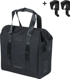 Basil Grand Shopper MIK Hooks Gepäcktasche schwarz