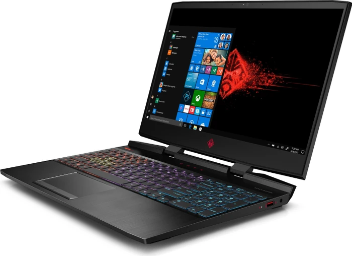 HP OMEN by HP Laptop 15-dc0005ng, Shadow Black, Core i7-8750H, 16GB RAM, 256GB SSD, 1TB HDD, GeForce GTX 1060, DE