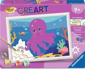 Ravensburger Malen nach Zahlen CreArt Neon Oktopus