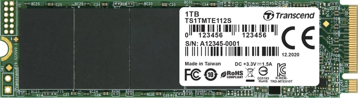 Transcend MTE112S SSD 1TB, M.2 2280 / M-Key / PCIe 3.0 x4