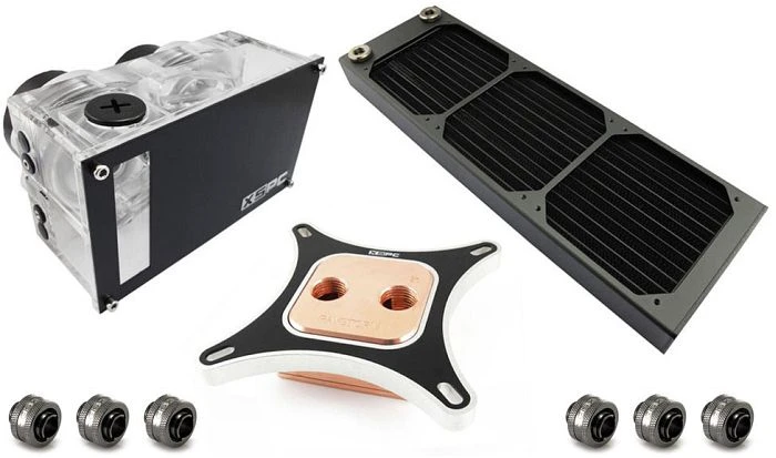 XSPC RayStorm Twin D5 AX360 WaterCooling Kit