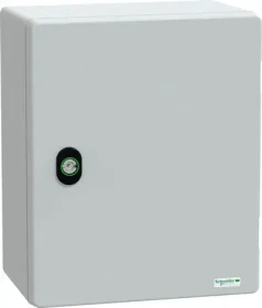 Schneider Electric PanelSeT PLM Polyestergehäuse - Wandmontage, einfache Tür, ohne MP H300xB250xT160mm IP66, IK10, RAL 7035