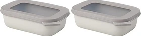 Mepal Multischüssel Cirqula rechteckig Aufbewahrungsbehälter 500ml nordic white