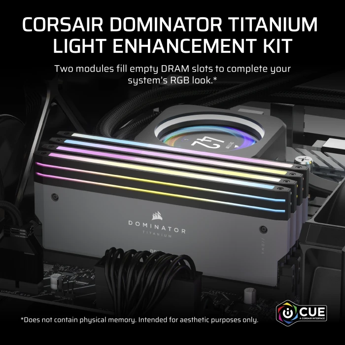 Corsair Dominator Titanium DDR5 Light Enhancement Kit, grau