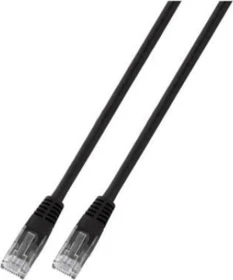 EFB Elektronik PVC CCA Patchkabel, Cat6, U/UTP, RJ-45/RJ-45, 5m, schwarz