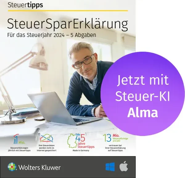 Akademische Arbeitsgemeinschaft SteuerSparErklärung für Selbstständige 2025, ESD (deutsch) (PC/MAC)