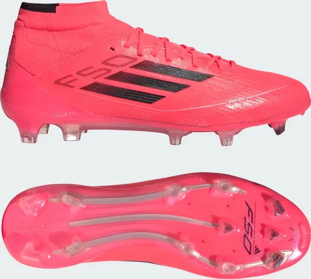 adidas F50 Elite Mid-Cut FG turbo/aurora black/platinum metallic (Damen)