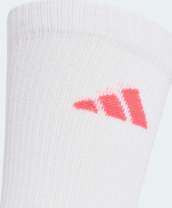adidas Cushioned Crew Socken white/solar purple/crew yellow/pure turbo, 3 Paare