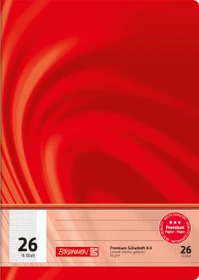 Brunnen Vivendi Schulheft, A4, Lineatur 26, rot, 16 Blatt