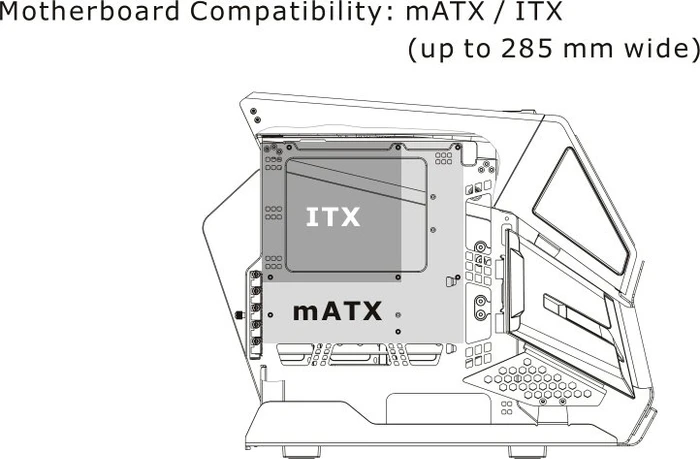 Thermaltake AH T200 Snow Edition, weiß, Glasfenster
