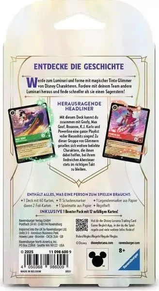 Disney Lorcana - Mythen - Einzelspieler Deck Smaragd Rubin (DE)