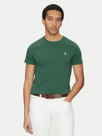 Ralph Lauren Label-Stitching T-Shirt kurzarm khaki (Herren)
