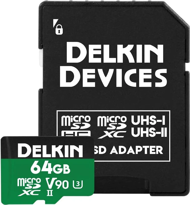Delkin Power 2000X R300/W250 64GB Kit, UHS-II U3, Class 10 (DDMSDG200064)
