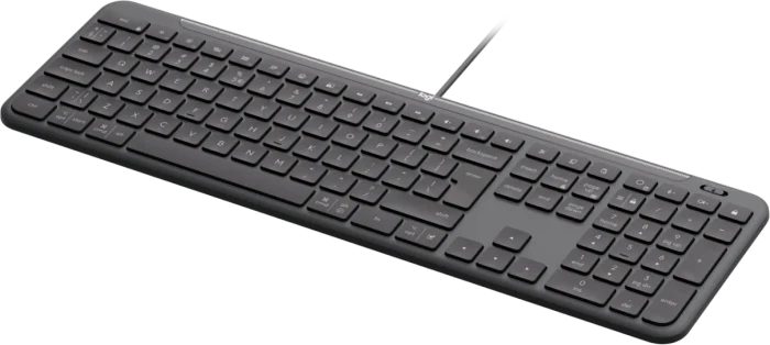 Logitech K620 Signature Slim Wired for Business, Graphite, USB, US