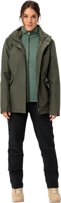 Vaude Rosemoor 3in1 II Funktionsjacke khaki (Damen)