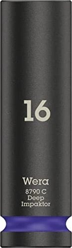 Wera 8790 C Impaktor Deep Außensechskant Steckschlüssel 1/2", 16x83mm