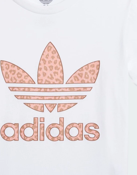 adidas Animal Graphic Print T-Shirt kurzarm weiß (Junior)