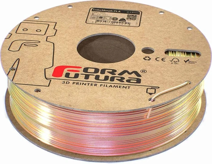 Formfutura High Gloss PLA ColorMorph, Yellow & Pink, Spule, 1.75mm, 750g