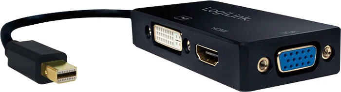 LogiLink 4K Mini DisplayPort auf HDMI/DVI/VGA Adapter