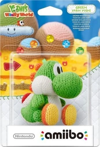 Nintendo amiibo Figur Yoshi's Woolly World Collection Grüner Woll-Yoshi (Switch/WiiU/3DS)