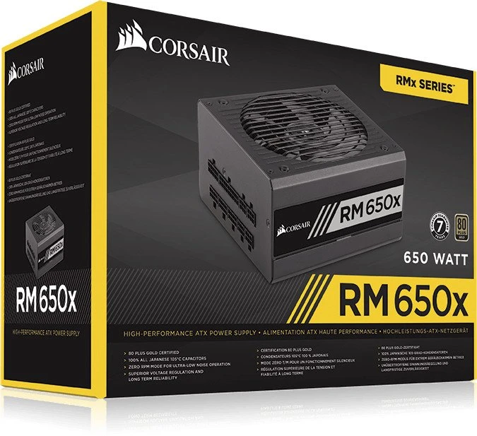 Corsair RMx Series RM650x 650W, ATX 2.4