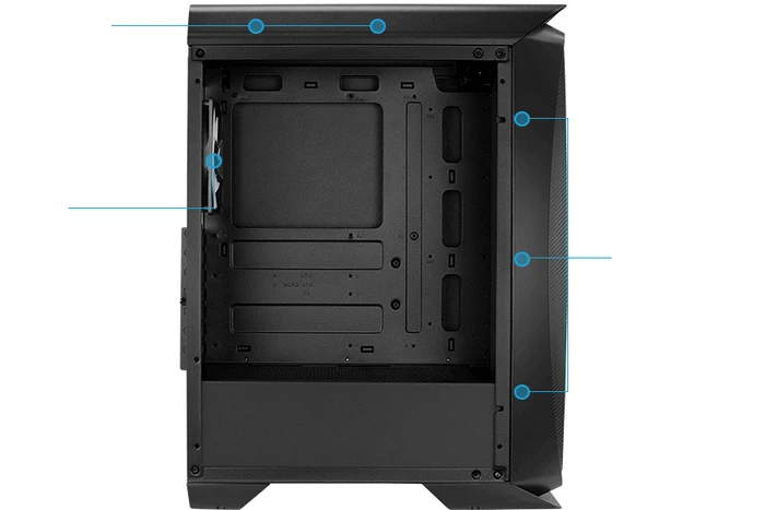 AeroCool Aero One Frost, weiß, Glasfenster