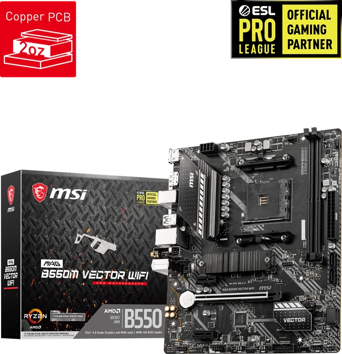 MSI MAG B550M Vector WIFI (AMD AM4)