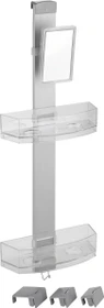 Wenko Premium Duschregal Kunststoff silber