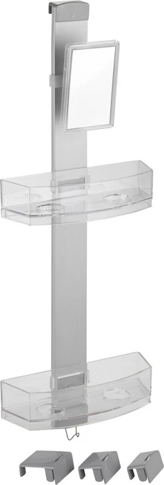 Wenko Premium Duschregal Kunststoff silber