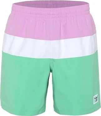 Chiemsee Blockstreifen-Design mit Jacquard Label Badeshorts orchid (Herren)